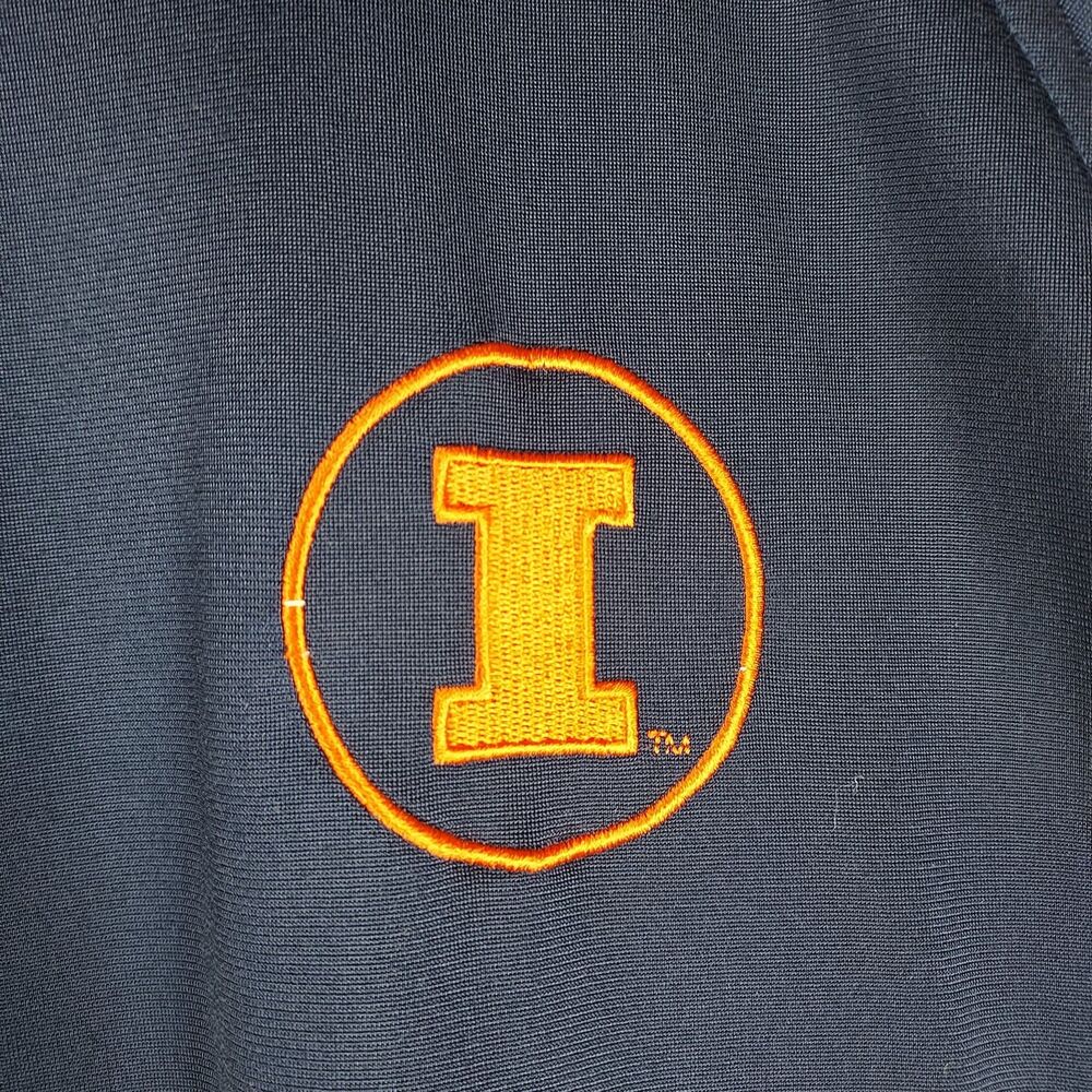 Nike Illinois Fighting Illini Track Jacket Mens M Blue Orange Full Zip - Picture 5 of 11